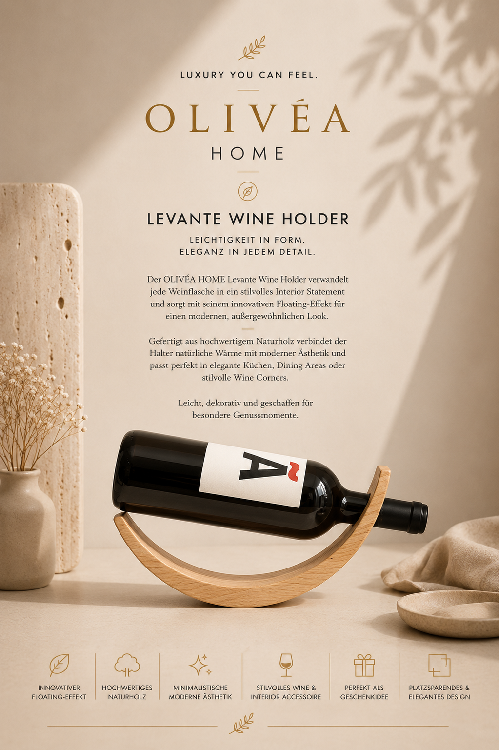 OLIVÈA HOME — Levante Wine Holder