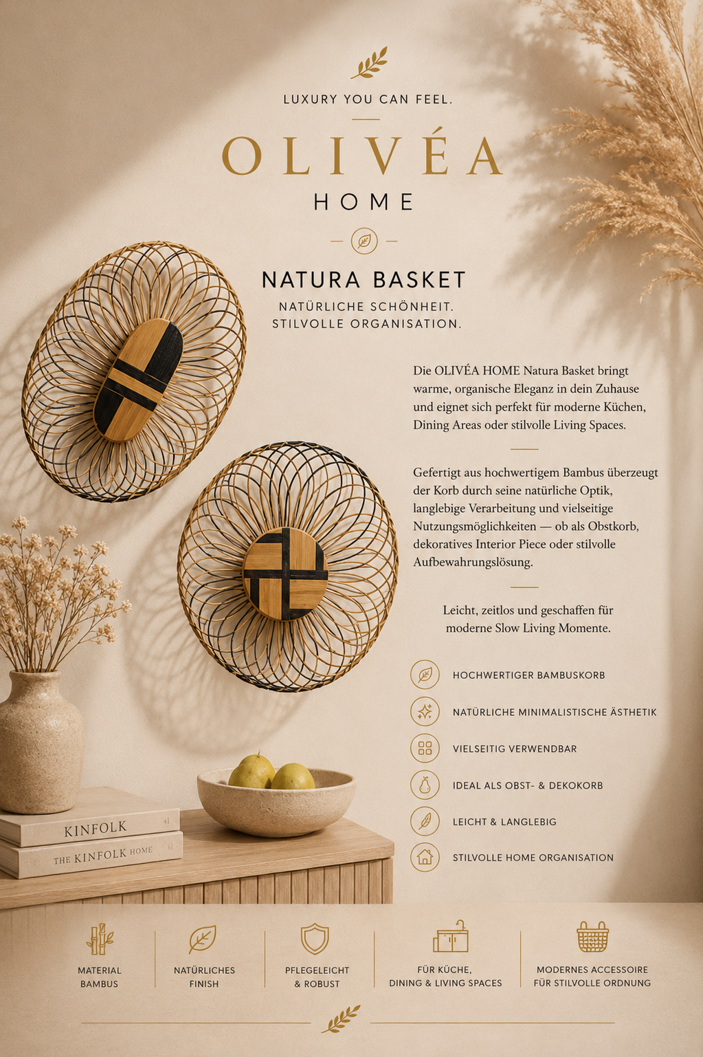 OLIVÈA HOME — Natura Basket