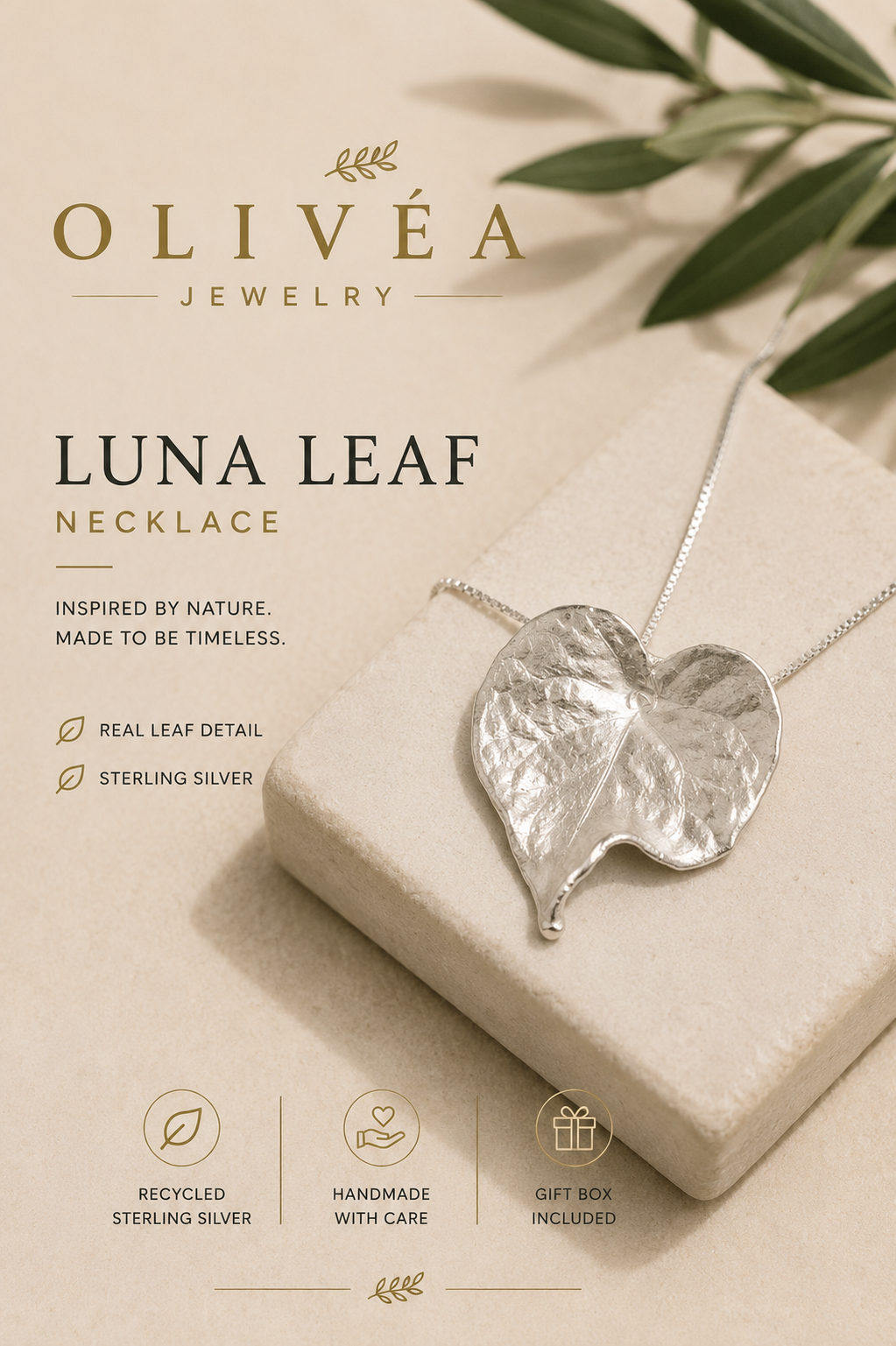 Luna Leaf Necklace